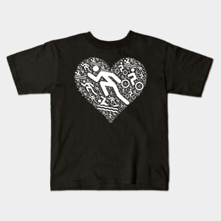 Triathlon Heart | Gift Idea for Triathletes Kids T-Shirt